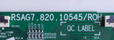 KIT DE TARJETAS PARA TV TOSHIBA / MAIN FUENTE 294629 / TPD.MT9612.PB751 / T-CON 287755 / RSAG7.820.10545/ROH / 293377 / PANEL HD550Y1U72-T0L2K2/SM/CKD3A/ROH / MODELO 55C350KU - Imagen 5